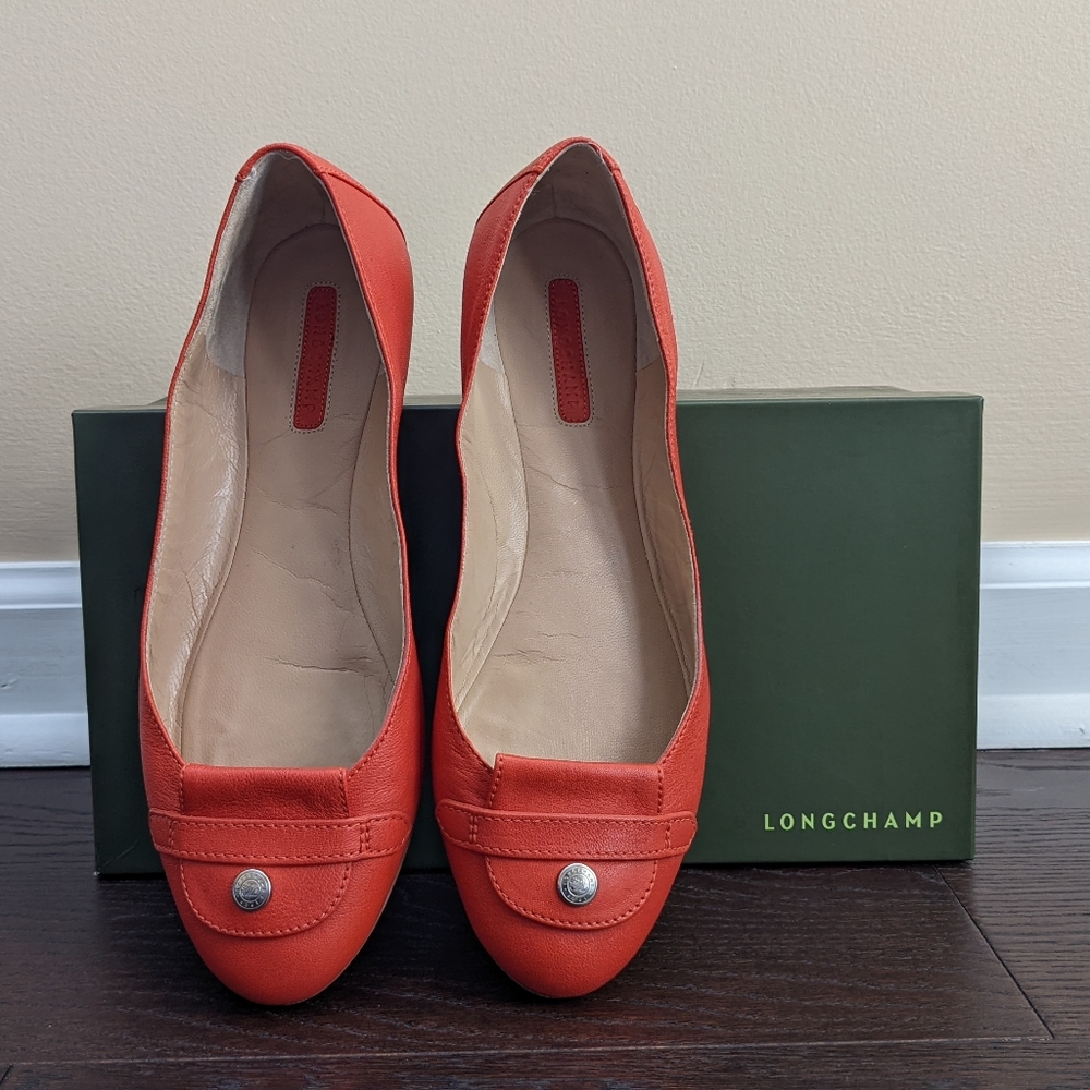 Longchamp leather flats